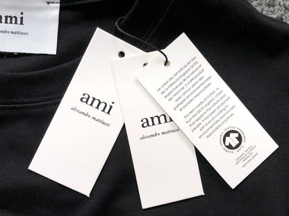 Camiseta AMI Paris Minimal Tonal Heart Logo
