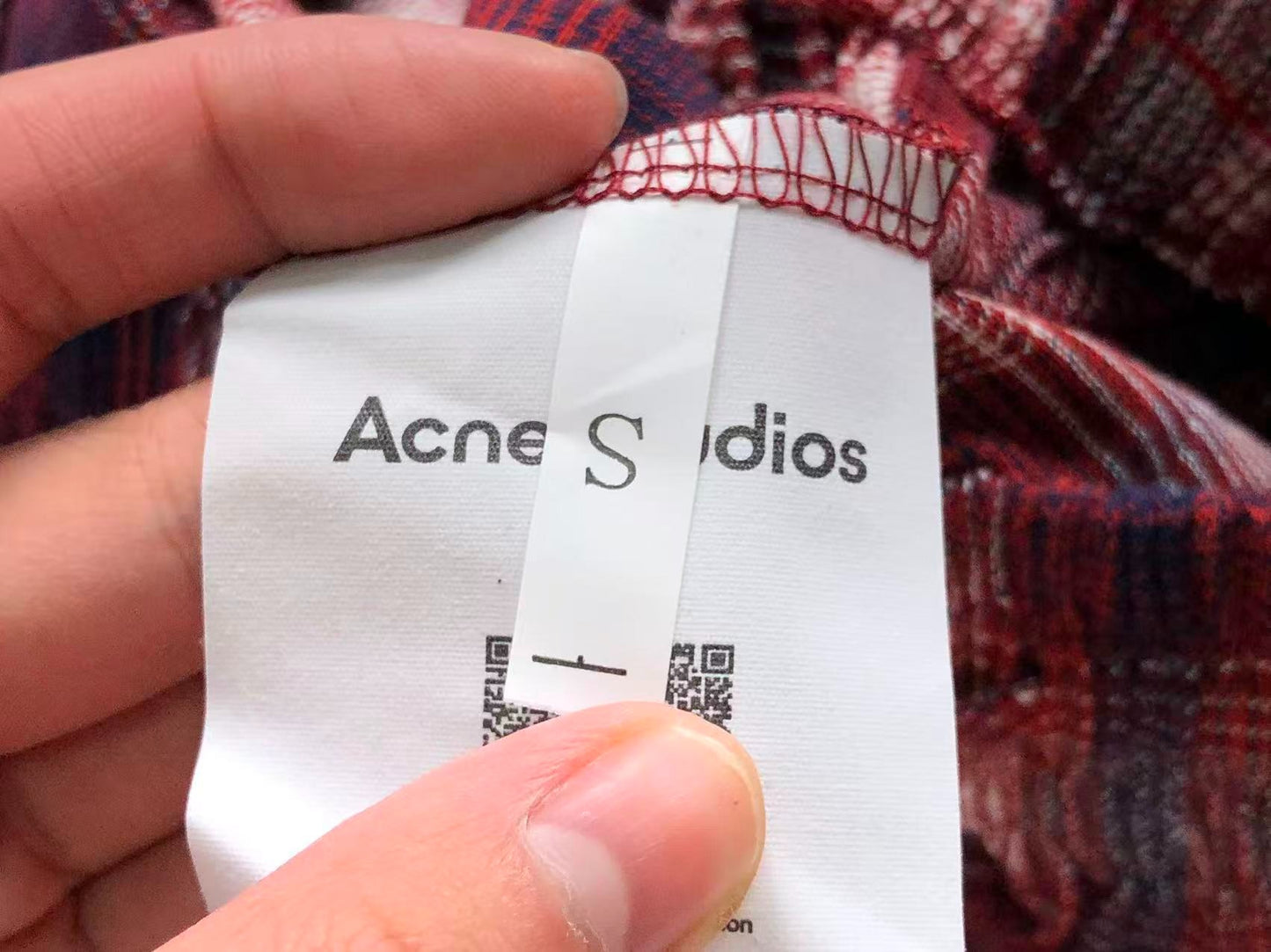 Conjunto Acne Studios Flannel Checkered set