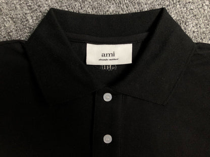 Camisa Polo AMI Paris Mini Heart Logo Classic