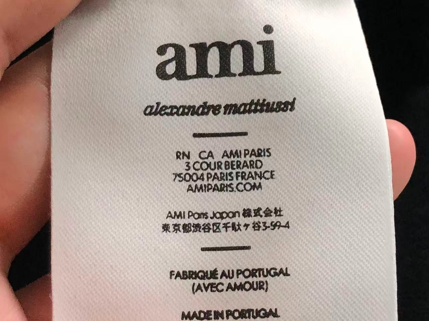 Camiseta AMI Paris Patch Logo Coração