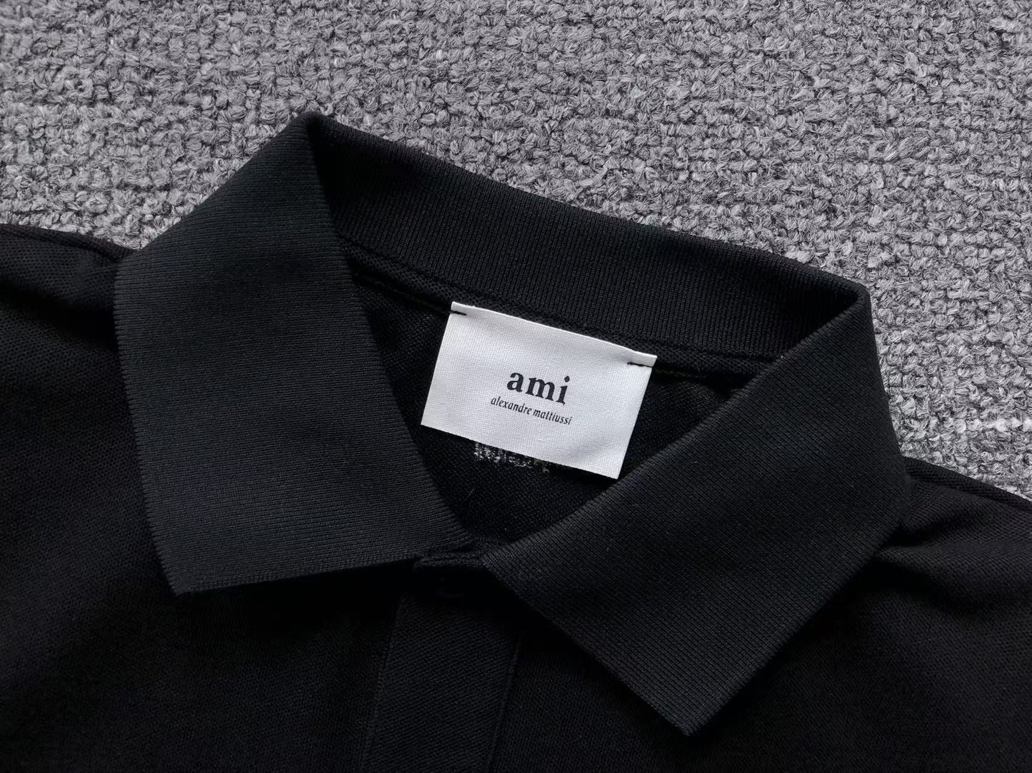 Camisa Polo AMI Paris Big Heart Logo Classic