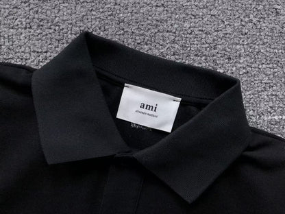 Camisa Polo AMI Paris Big Heart Logo Classic