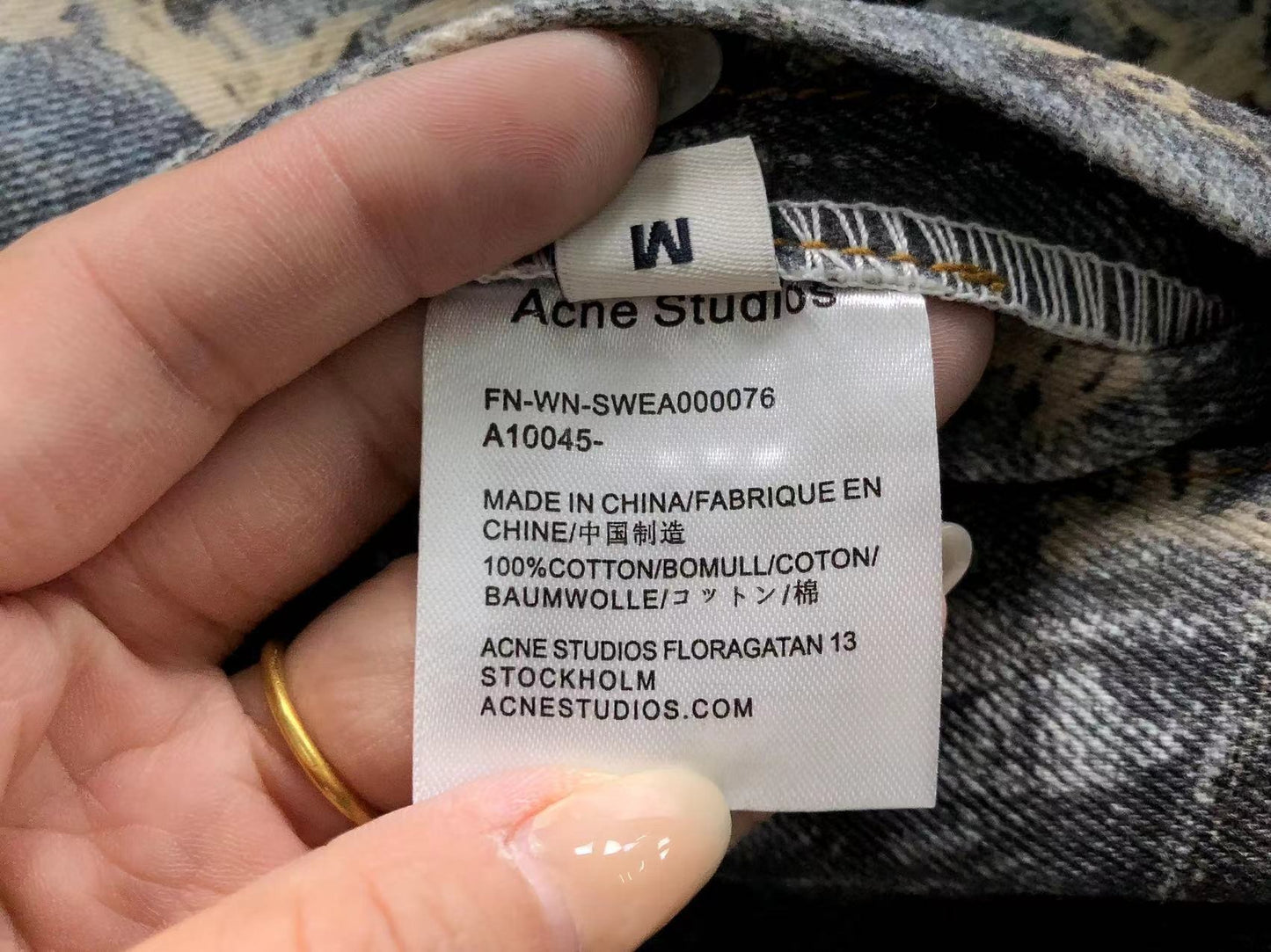 Conjunto Acne Studios Burnout Punk Denim