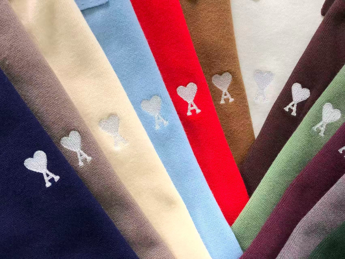 Suéter Polo AMI Paris Coração Minimal