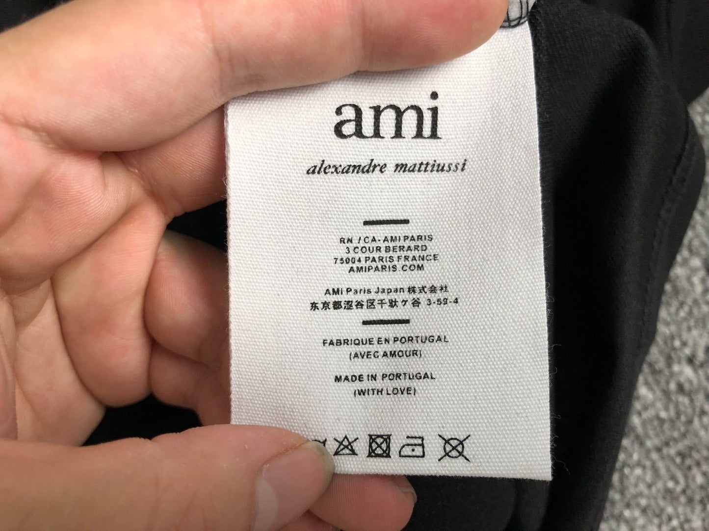 Camisa Polo AMI Paris Mini Heart Logo Classic