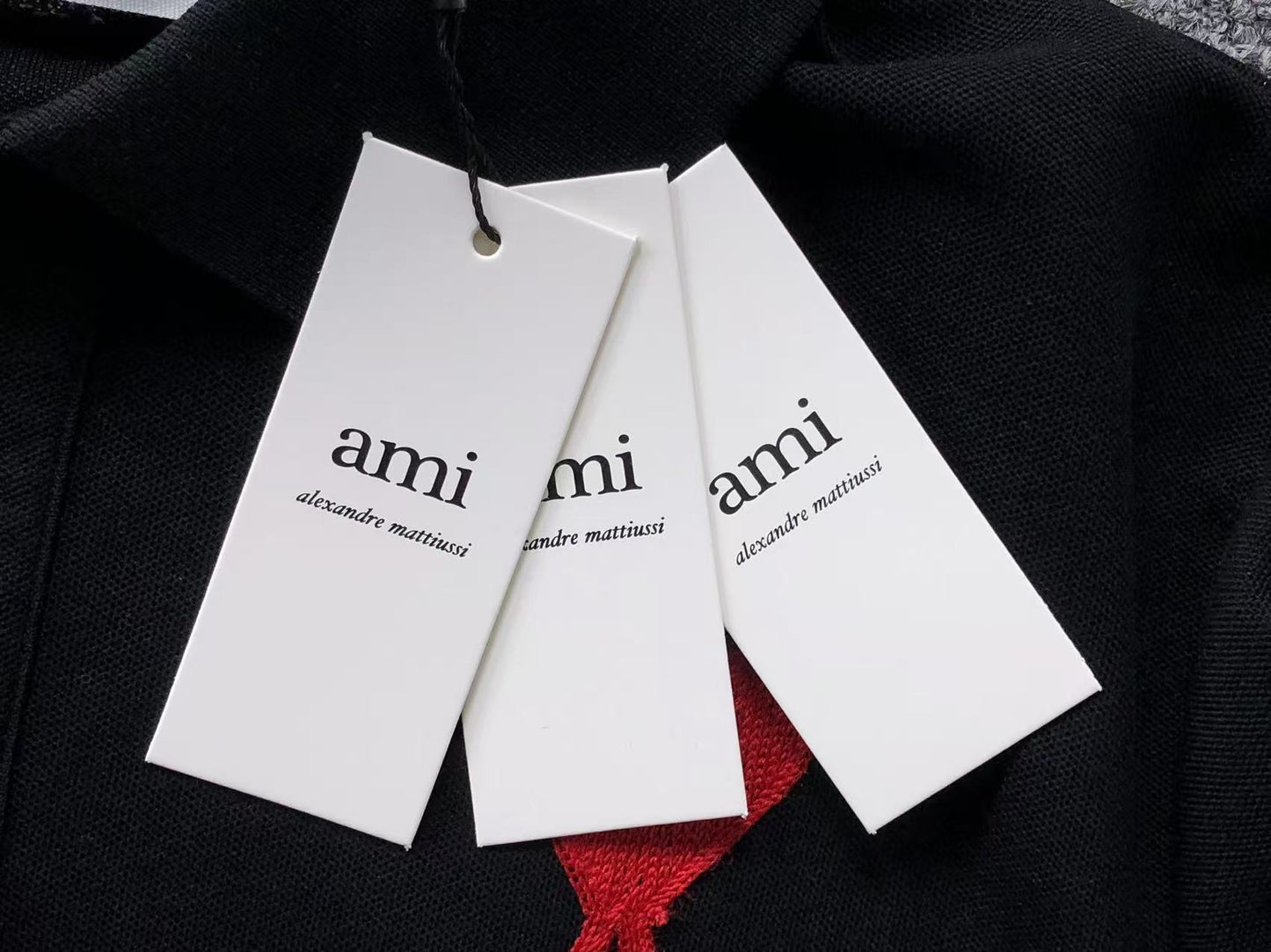 Camisa Polo AMI Paris Big Heart Logo Classic