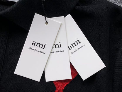 Camisa Polo AMI Paris Big Heart Logo Classic