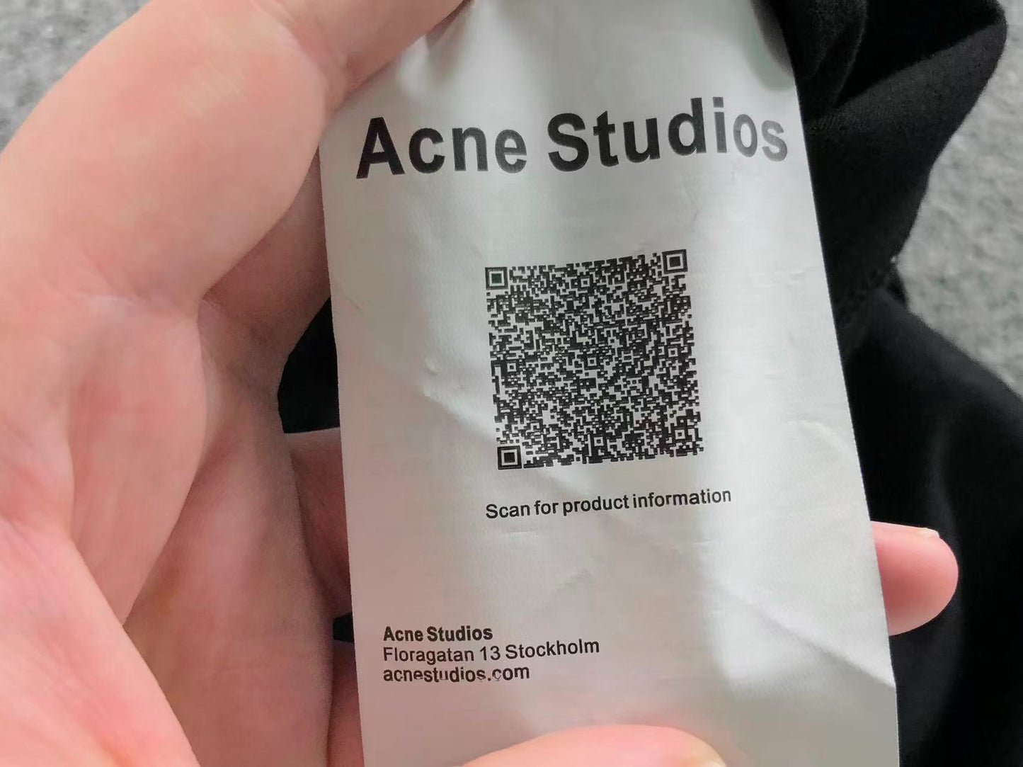 Camiseta Acne Studios Stockholm 1996 Vintage Logo