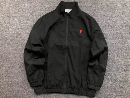 Jaqueta AMI Paris Windbreaker Logo Coração