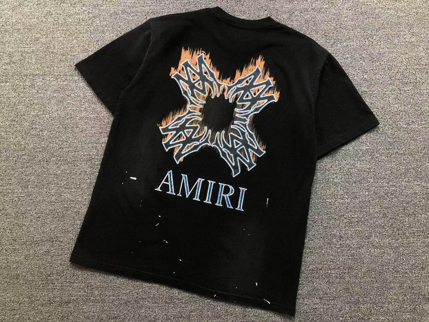Camiseta AMIRI Tribal Flame Cross