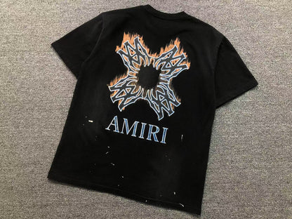 Camiseta AMIRI Tribal Flame Cross
