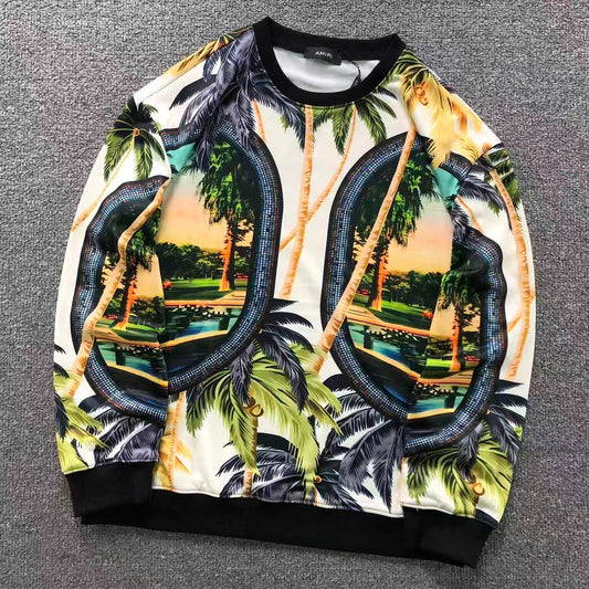 Moletom AMIRI Tropical Mirage Print Crewneck