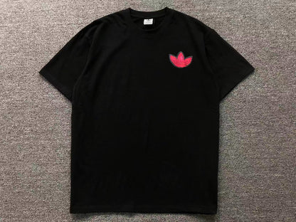 Camiseta Adidas Trefoil Black Red Badge