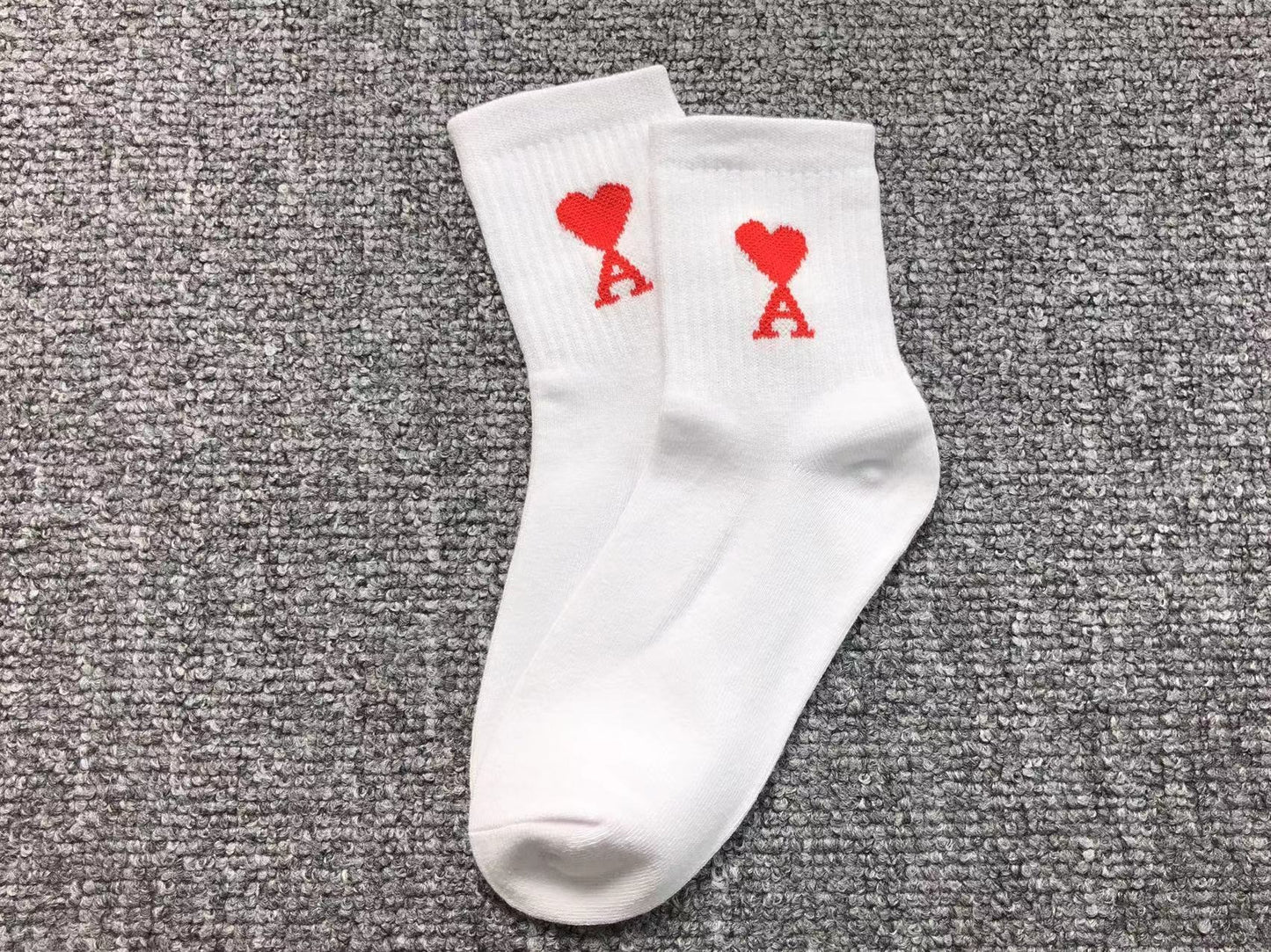 Meia AMI Paris Heart Logo