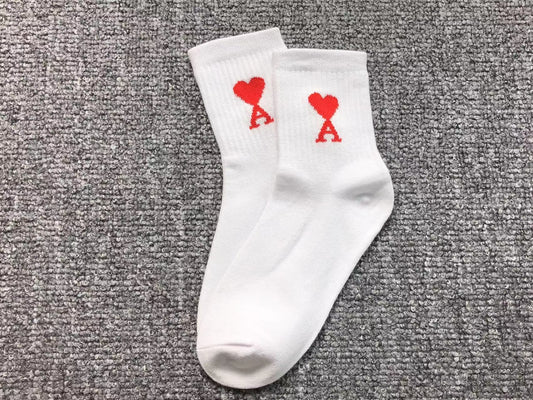 Meia AMI Paris Heart Logo