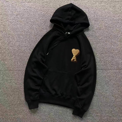 Moletom AMI Paris Ami de Cœur Hoodie Gold