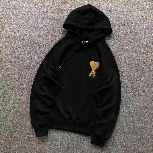 Moletom AMI Paris Ami de Cœur Hoodie Gold