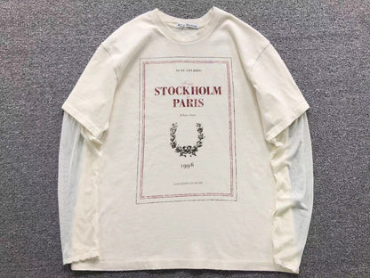 Camiseta Feminina Acne Studios Paris Edition Graphic
