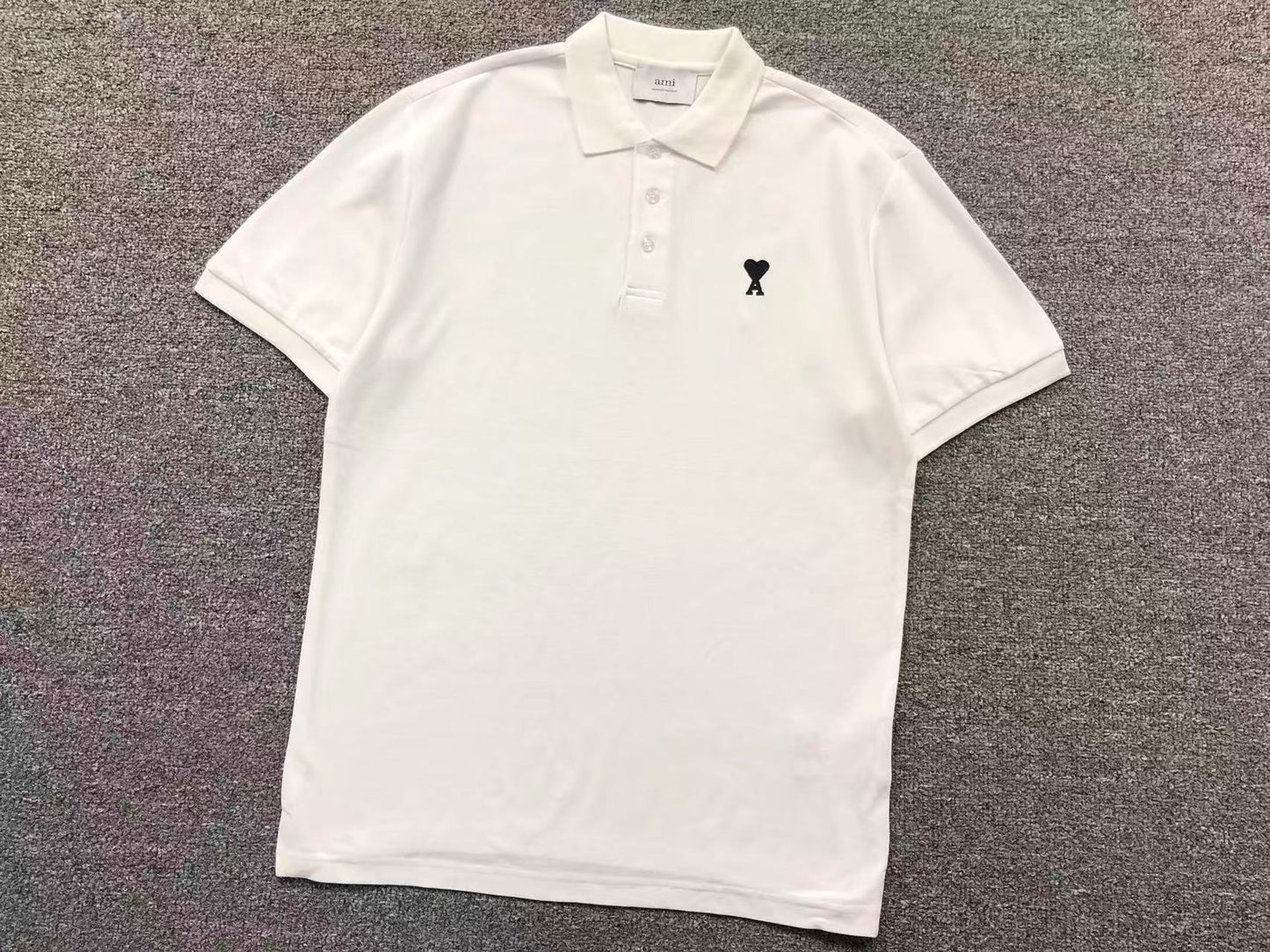 Camiseta Polo AMI Paris Essential Mini Logo