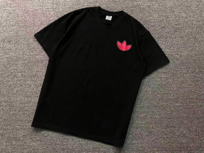 Camiseta Adidas Trefoil Black Red Badge