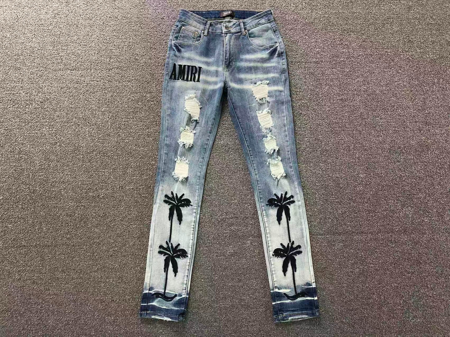 Calça AMIRI Palm Beach Ice Denim