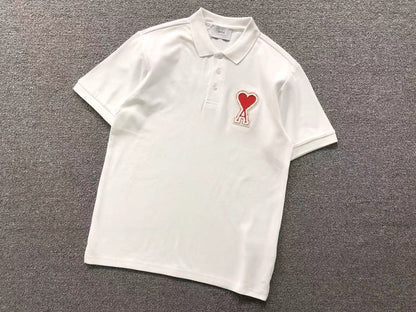 Camisa Polo AMI Paris Big Logo Patch