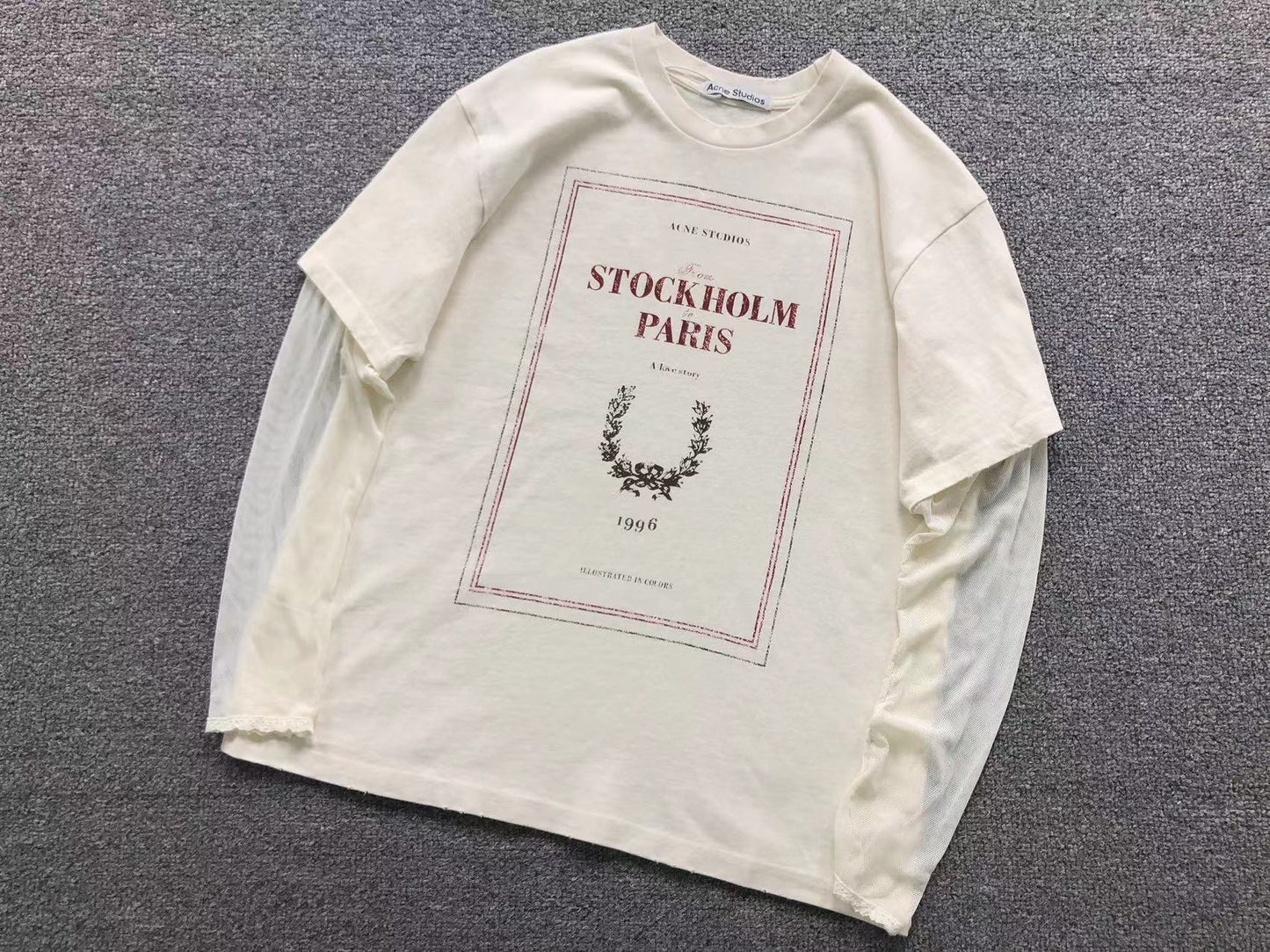Camiseta Feminina Acne Studios Paris Edition Graphic