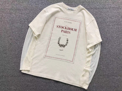 Camiseta Feminina Acne Studios Paris Edition Graphic