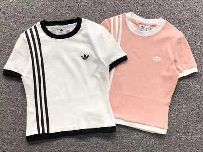 Camiseta Adidas Originals Slim Stripes Feminina