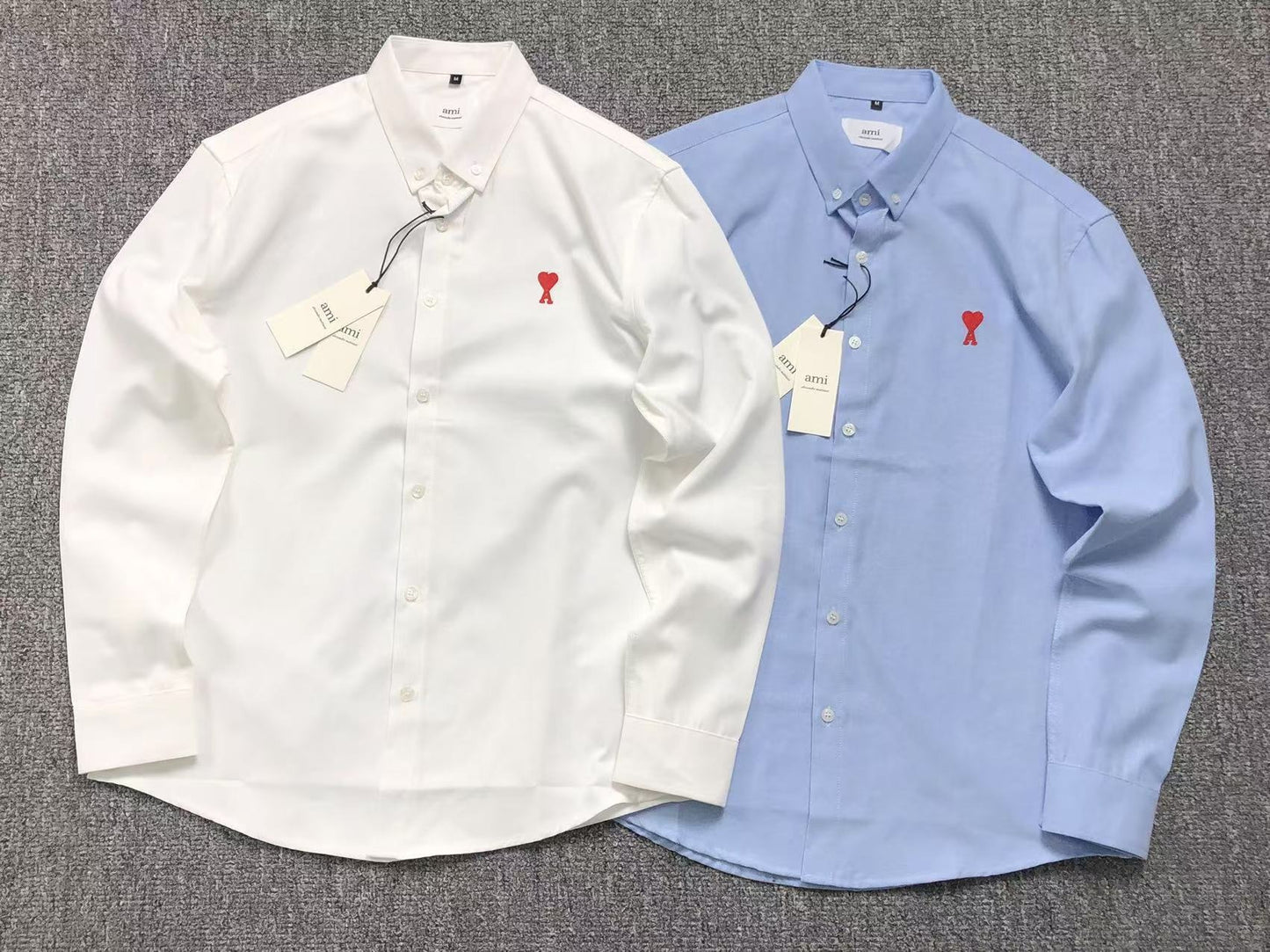 Camisa AMI Paris Mini Heart Contrast