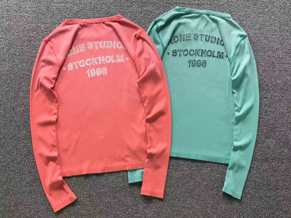 Camiseta Feminina Acne Studios Thermal Wave Longsleeve