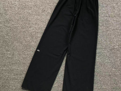 Calça elástica ALO moletom wide leg feminina
