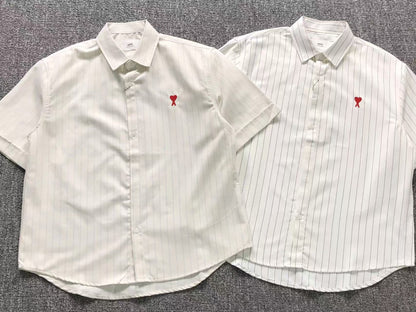 Camisa AMI Paris Classic Stripe SS