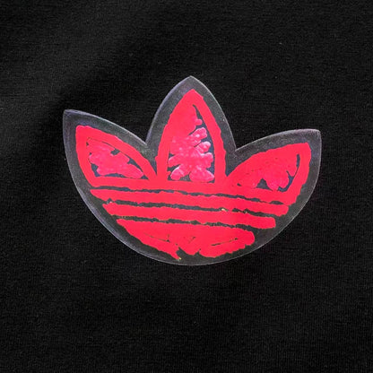 Camiseta Adidas Trefoil Black Red Badge