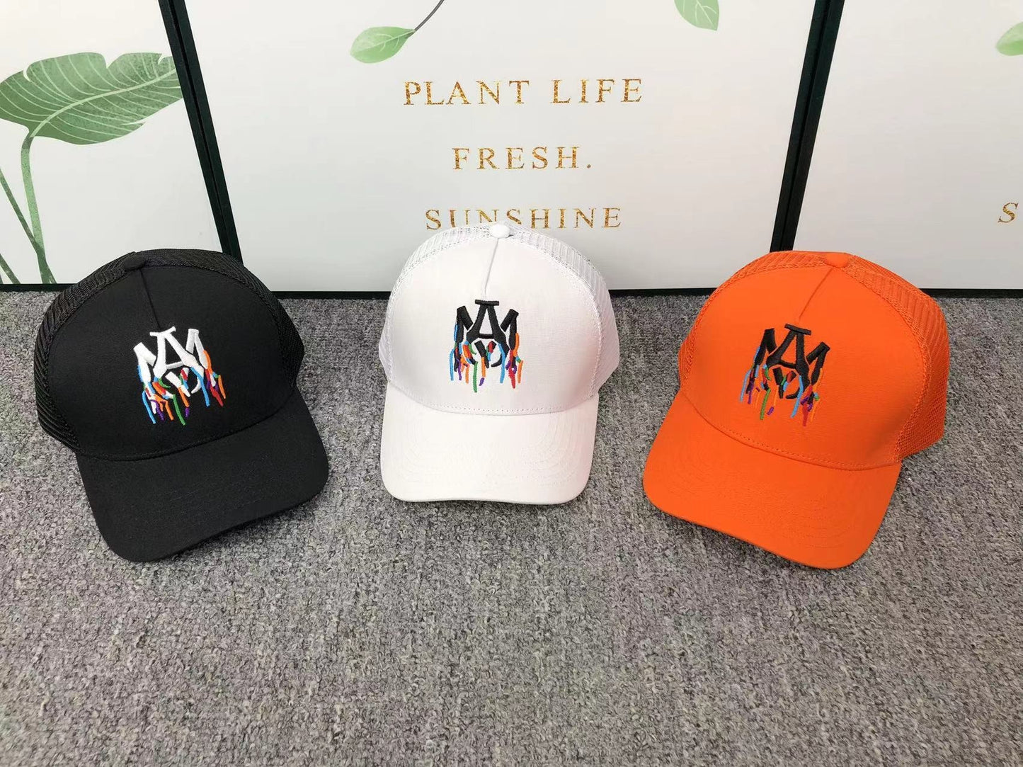 Boné Trucker AMIRI Drip Logo