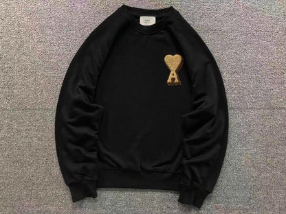 Moletom AMI Paris Ami de Cœur Crewneck Gold