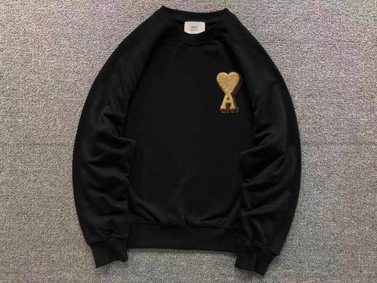Moletom AMI Paris Ami de Cœur Crewneck Gold