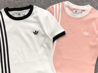 Camiseta Adidas Originals Slim Stripes Feminina