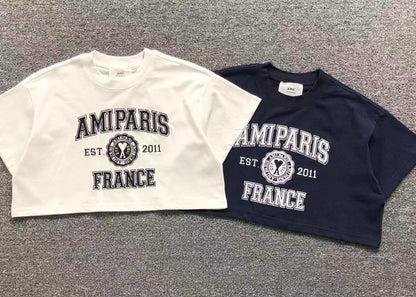 Camiseta AMI Paris Varsity Logo College feminino