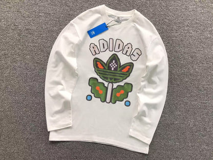 Camiseta Manga Longa Adidas Butterfly Trefoil