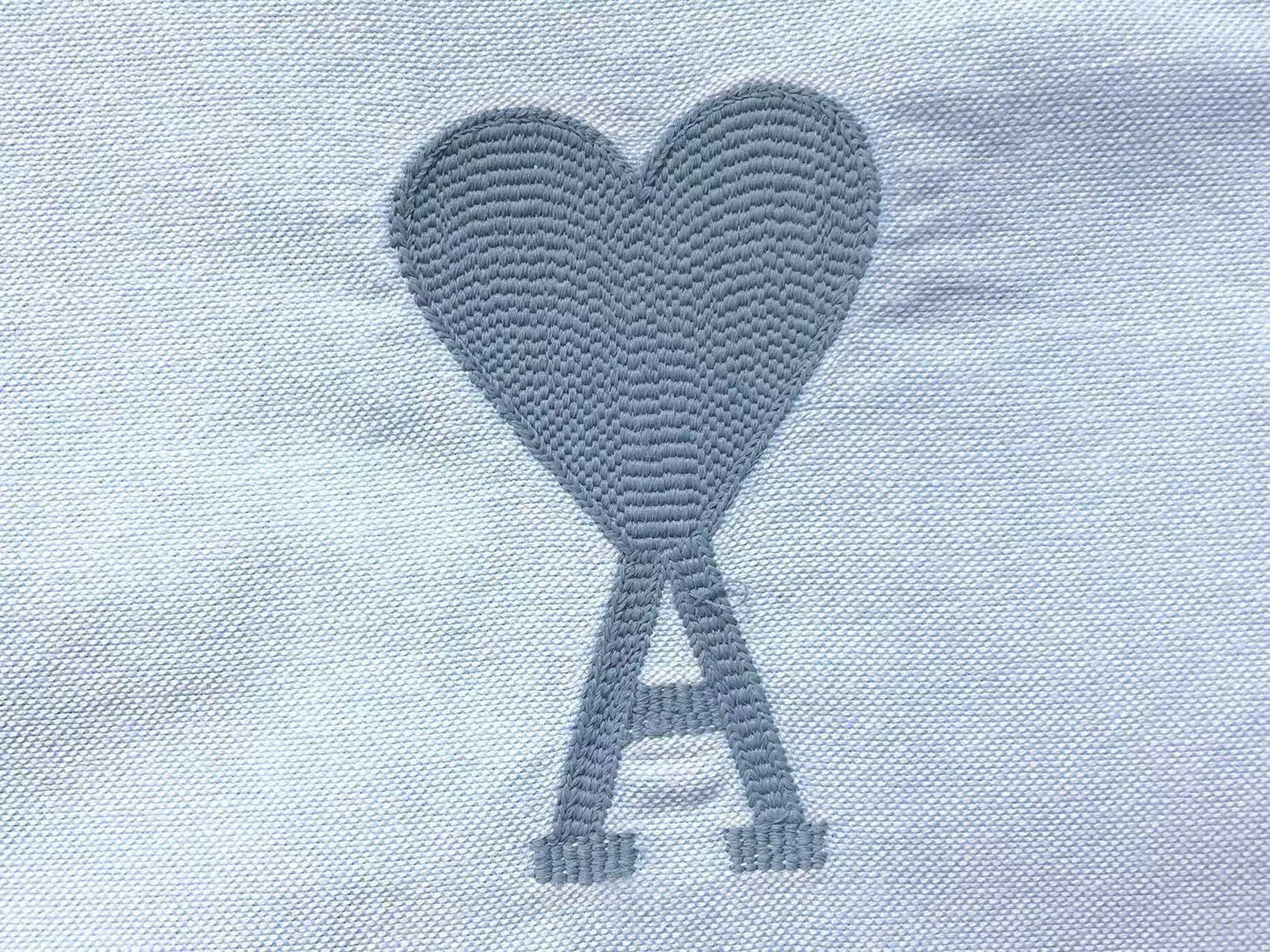 Camisa AMI Paris Big Heart Tonal Blue