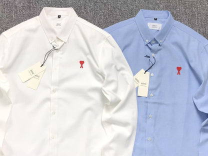Camisa AMI Paris Mini Heart Contrast