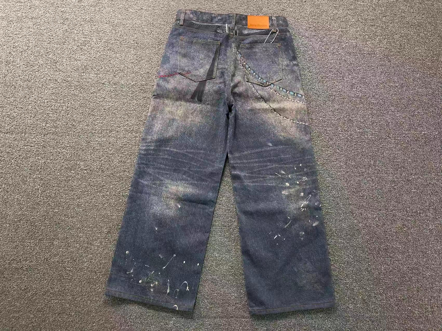 Calça Acne Studios Chaos Chain Denim