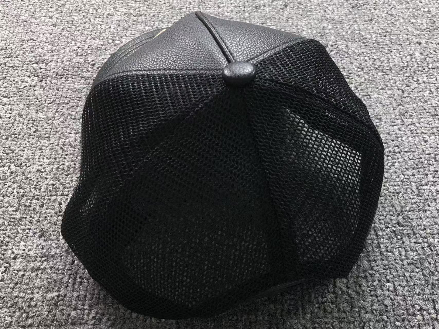 Boné Trucker AMIRI Monogram Leather Black