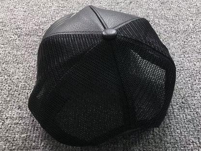 Boné Trucker AMIRI Monogram Leather Black
