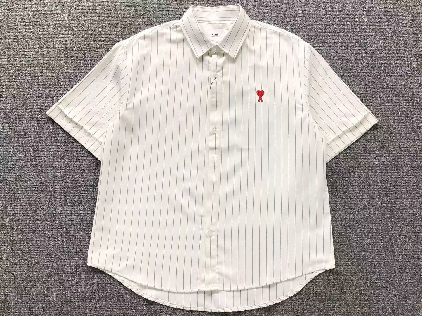 Camisa AMI Paris Classic Stripe SS