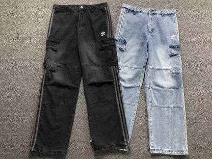 Calça Adidas Utility Cargo Denim 3-Stripes