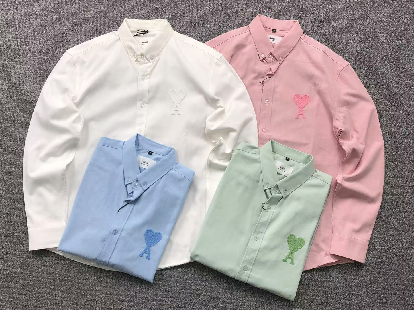 Camisa AMI Paris Soft Heart Colors