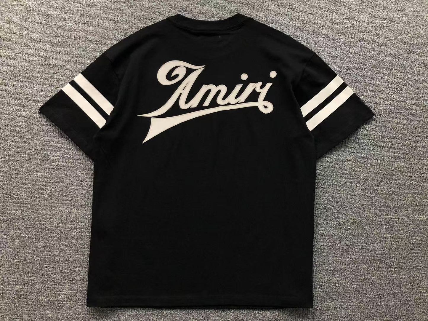 Camiseta AMIRI Script Logo Striped