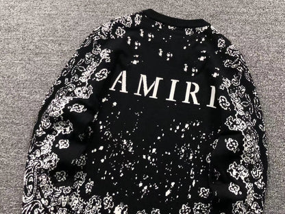 Suéter AMIRI Noir Bandana Fade